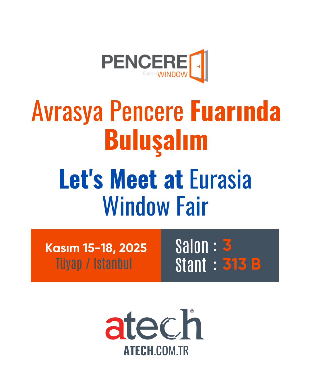 15-18 Tüyap Pencere Fuarı