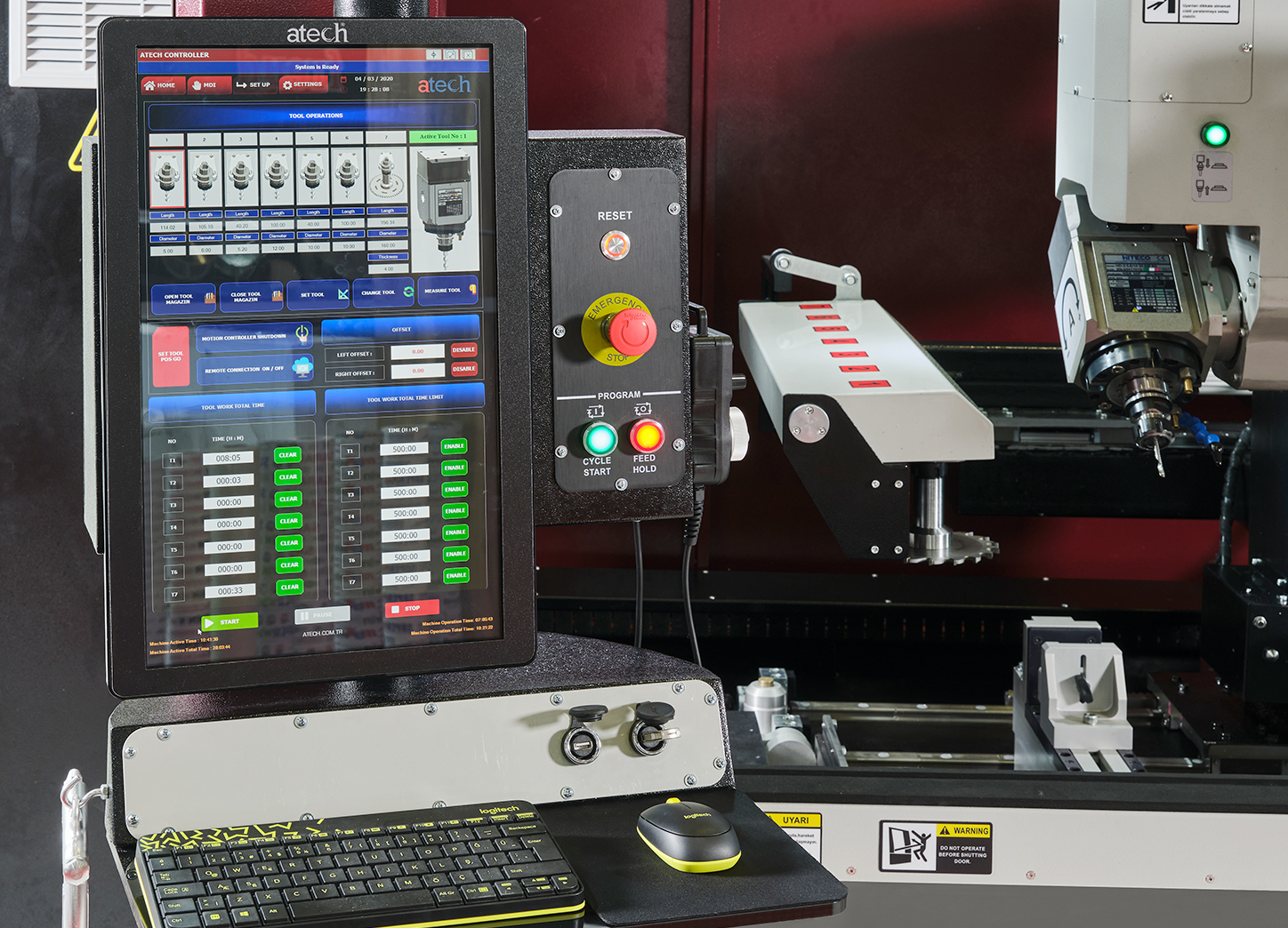 ALUPRO-4 Eksen CNC İşleme Merkezi Control Panel 1